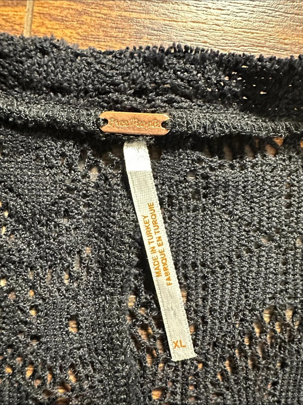 🖤🌼Free People Black Lace Long Sleeve Tee EUC✨